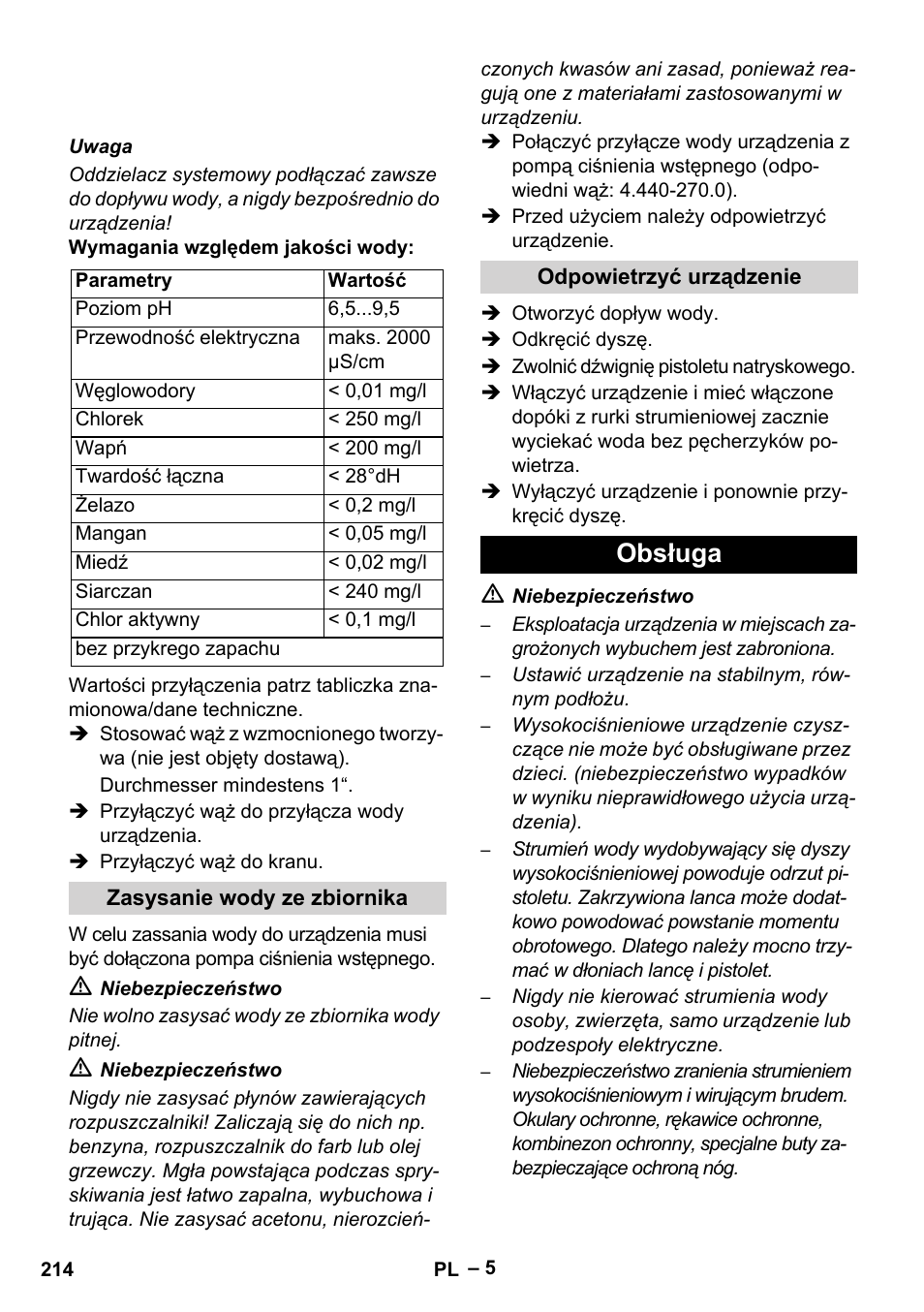 Obsługa | Karcher HD 13-35-4 User Manual | Page 214 / 344