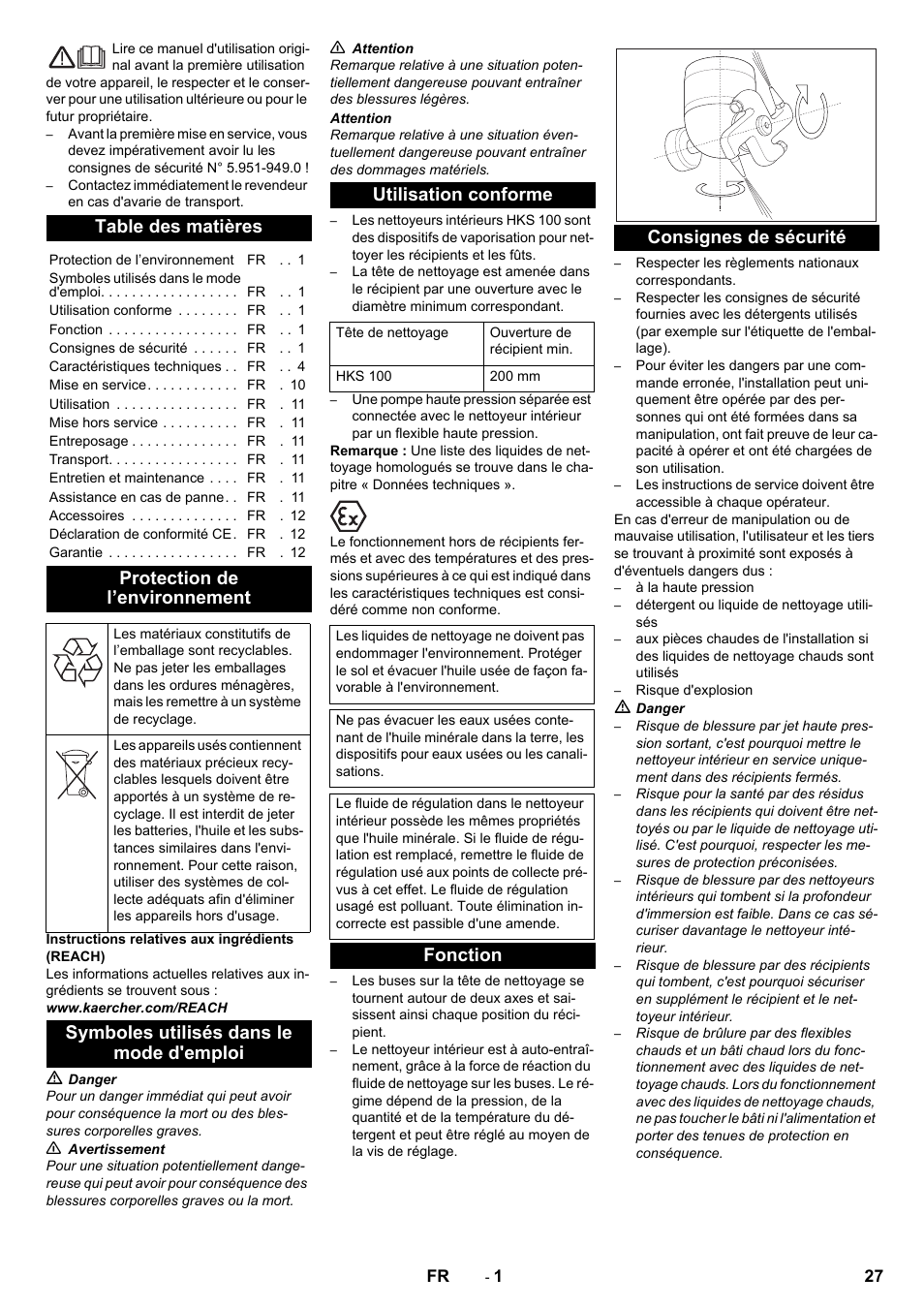 Karcher HKS 100 LM User Manual | Page 27 / 124