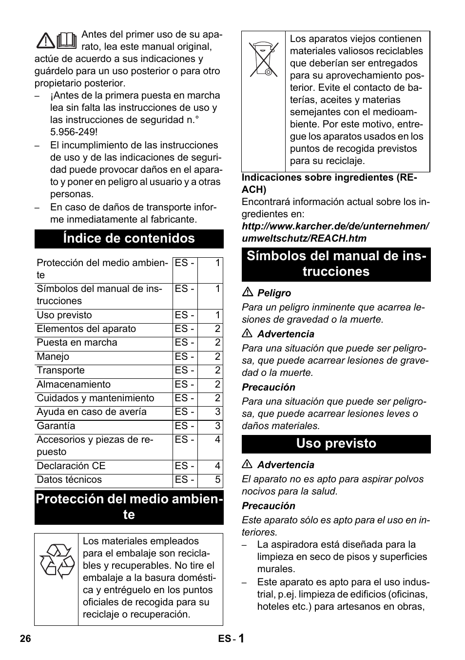 Karcher T 10-1 Advanced User Manual | Page 26 / 124