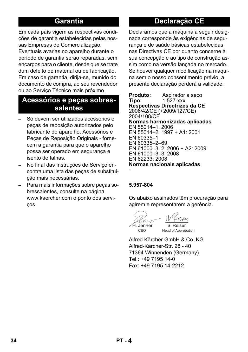 Karcher T 10-1 Advanced User Manual | Page 34 / 124