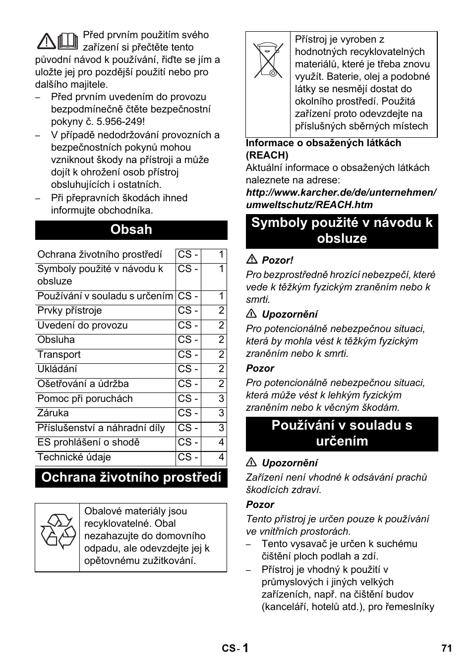 Karcher T 10-1 Advanced User Manual | Page 71 / 124