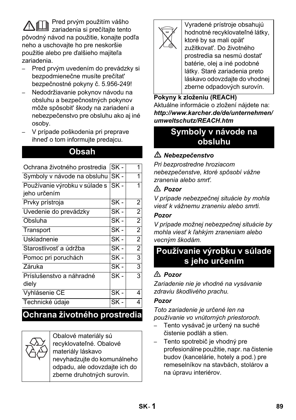 Karcher T 10-1 Advanced User Manual | Page 89 / 124