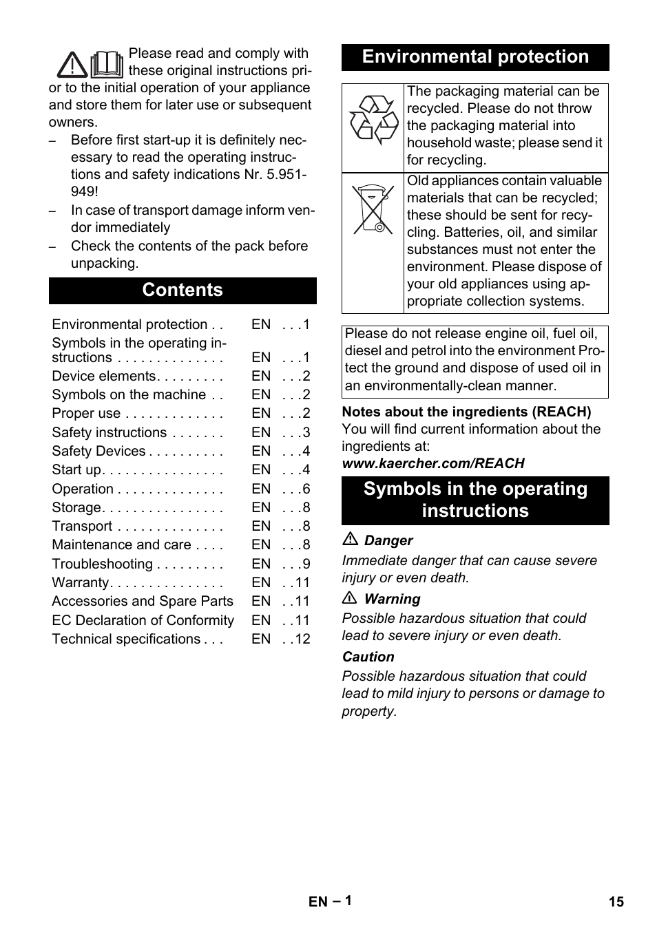 Karcher HDS 801 B User Manual | Page 15 / 340