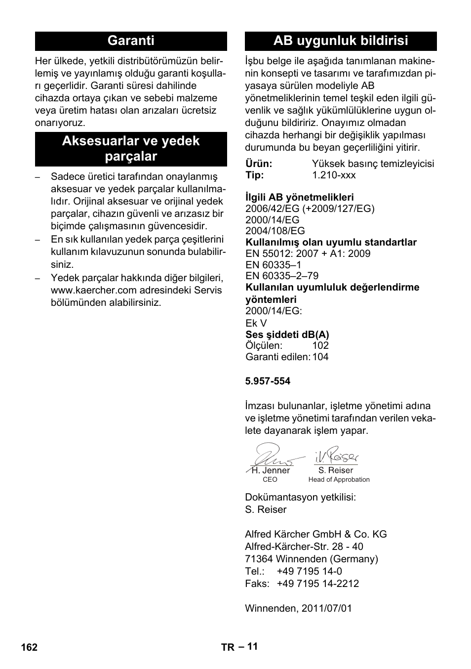 Karcher HDS 801 B User Manual | Page 162 / 340