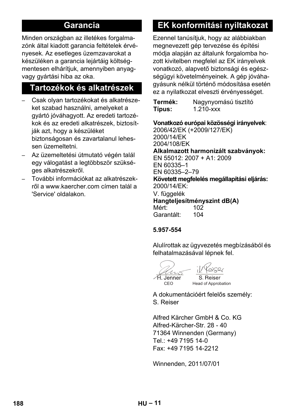 Karcher HDS 801 B User Manual | Page 188 / 340