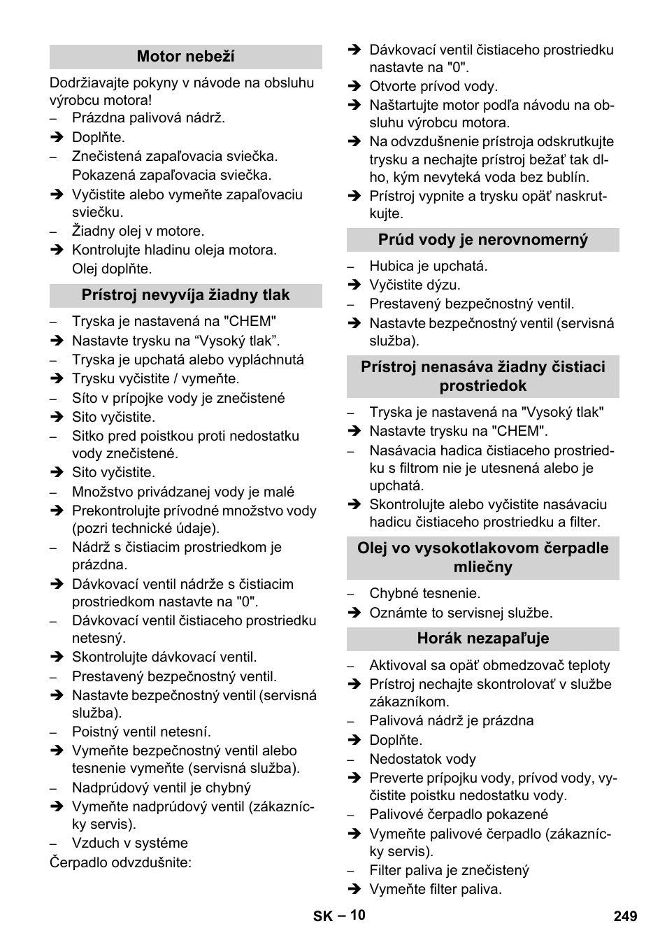 Karcher HDS 801 B User Manual | Page 249 / 340