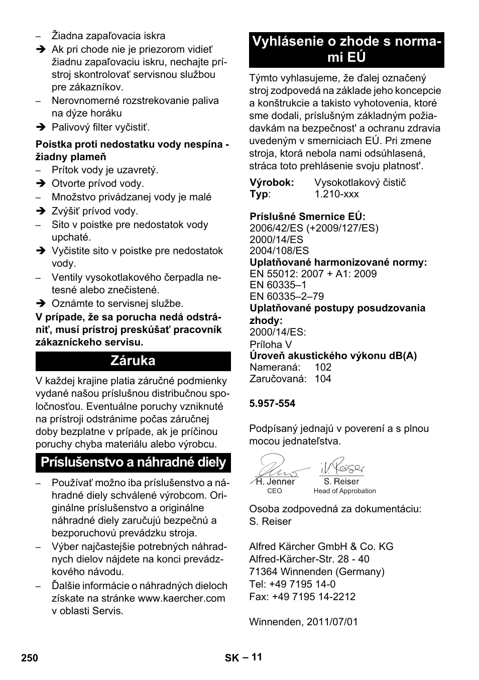 Karcher HDS 801 B User Manual | Page 250 / 340