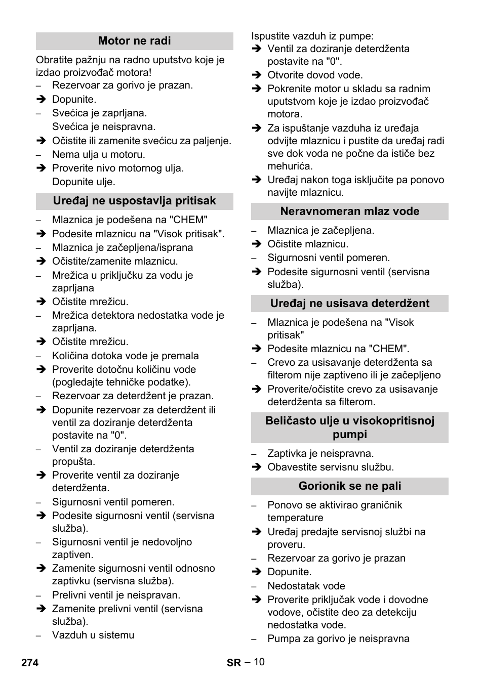 Karcher HDS 801 B User Manual | Page 274 / 340