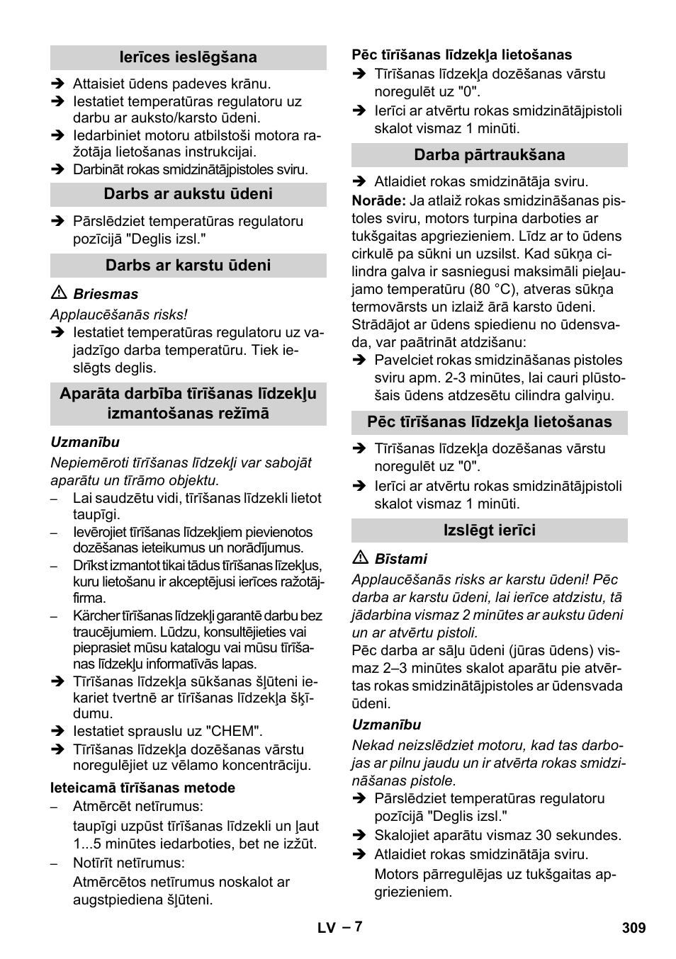 Karcher HDS 801 B User Manual | Page 309 / 340