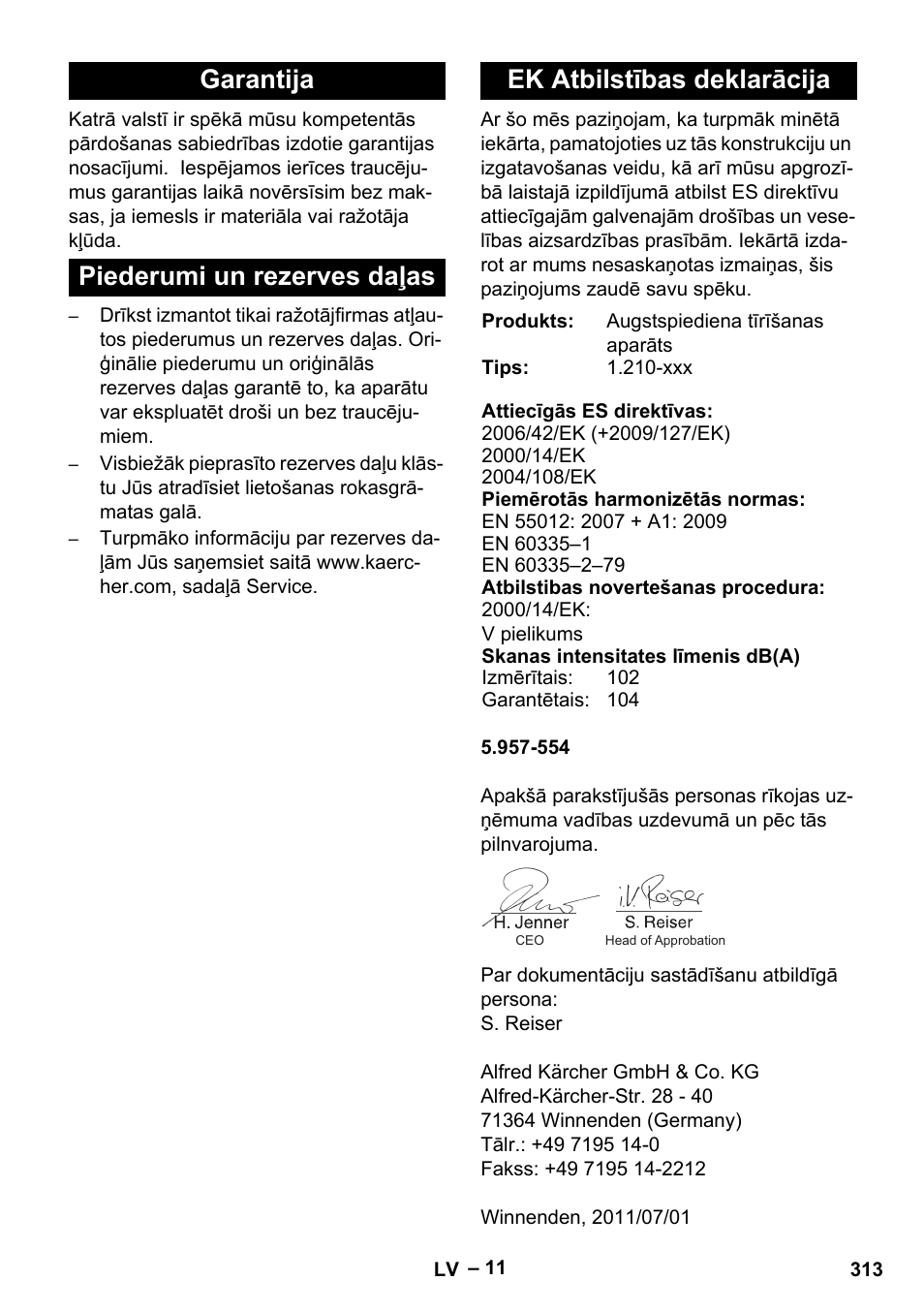 Karcher HDS 801 B User Manual | Page 313 / 340