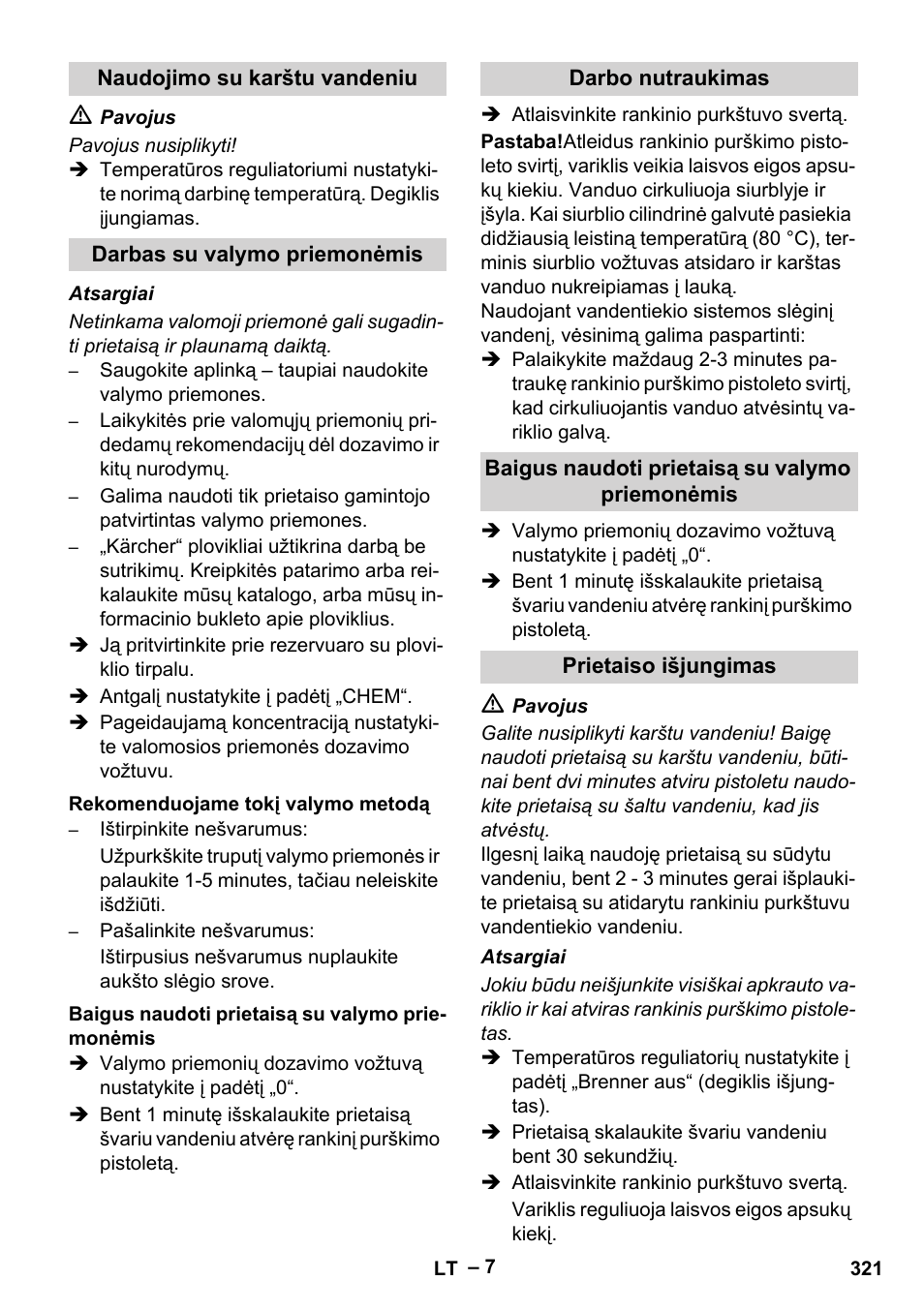 Karcher HDS 801 B User Manual | Page 321 / 340