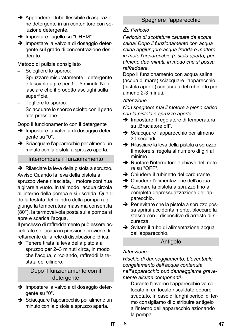 Karcher HDS 801 B User Manual | Page 47 / 340