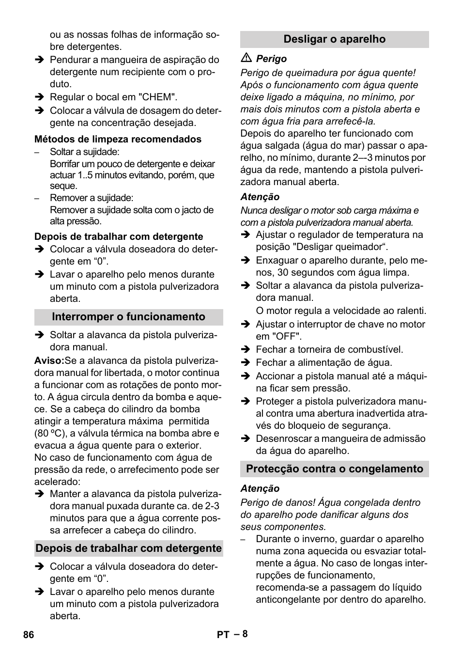 Karcher HDS 801 B User Manual | Page 86 / 340