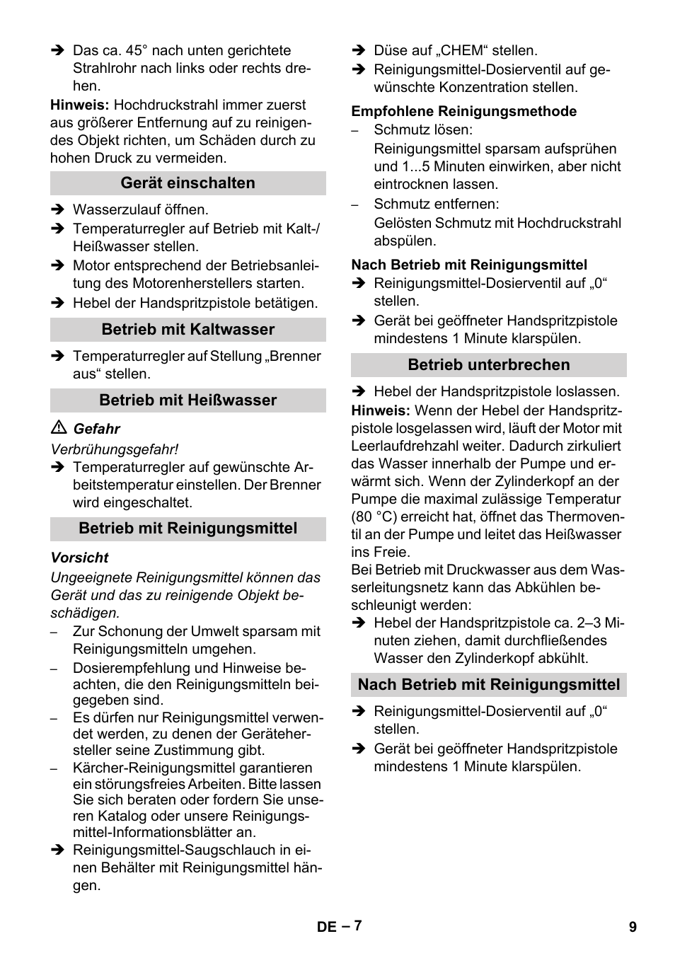 Karcher HDS 801 B User Manual | Page 9 / 340