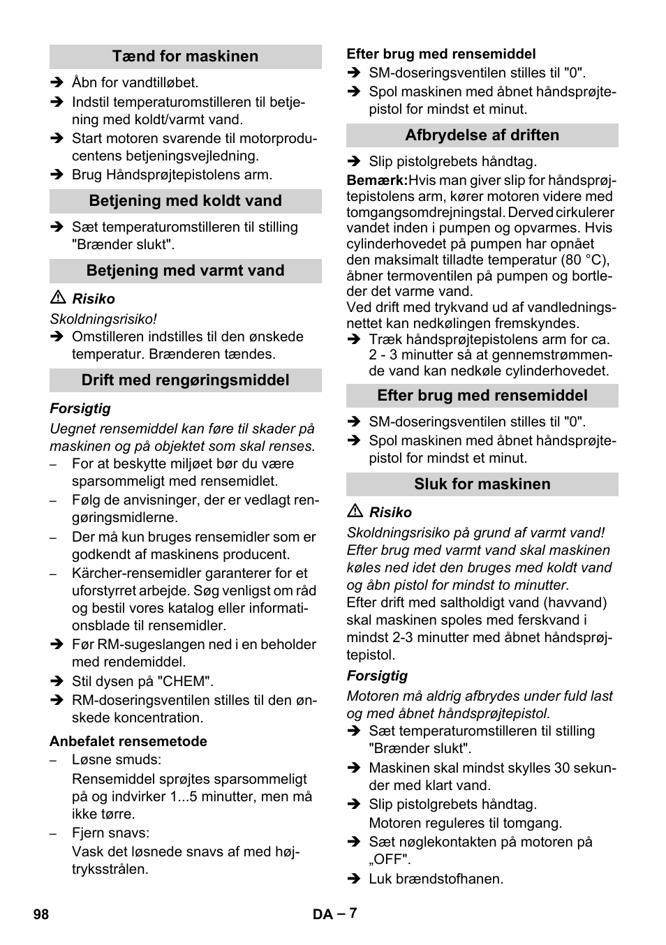 Karcher HDS 801 B User Manual | Page 98 / 340