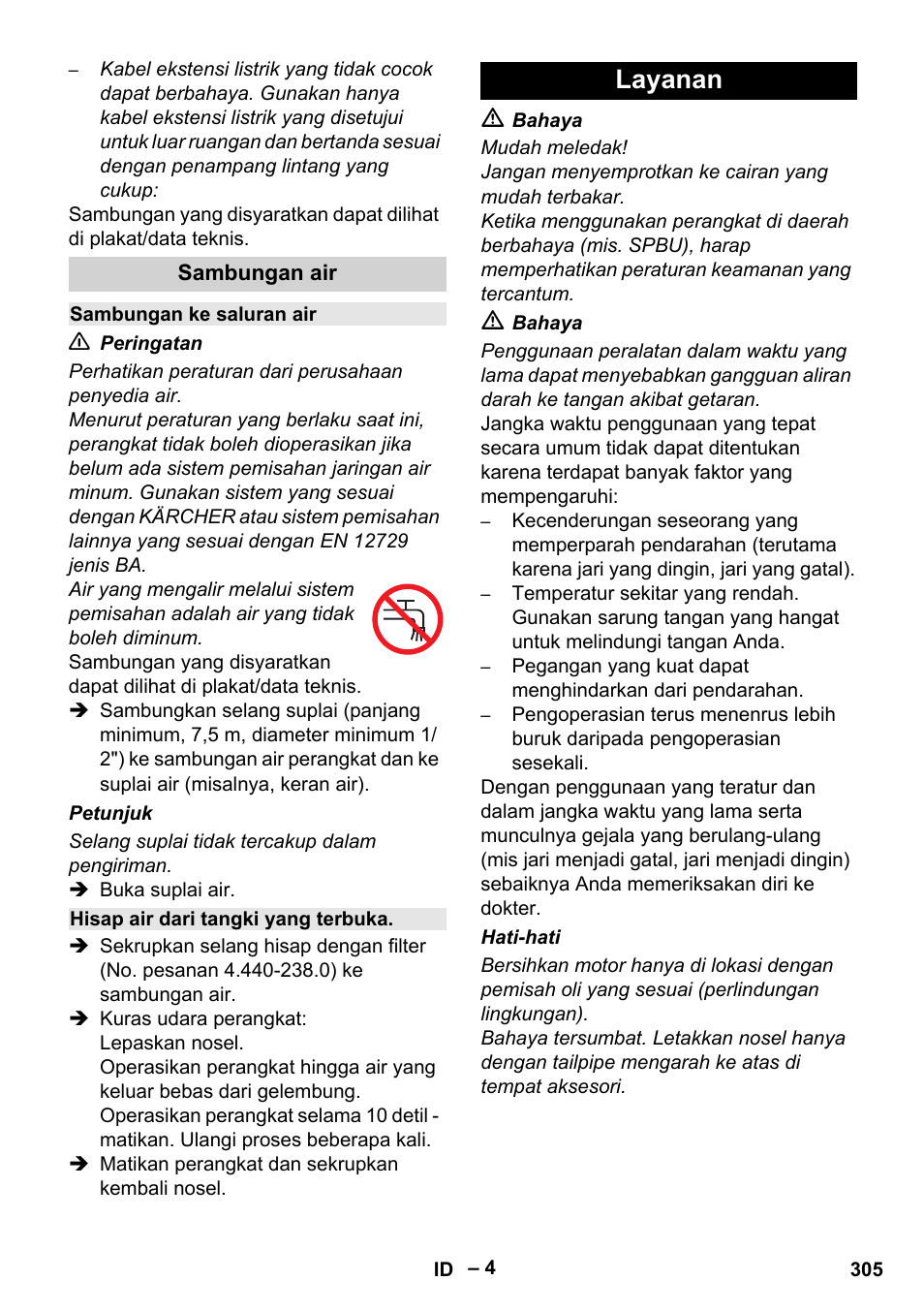 Layanan | Karcher HD 6-13 C User Manual | Page 305 / 332