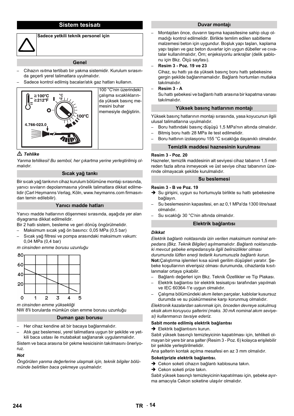 Sistem tesisatı | Karcher HDS 9-14-4 ST Eco User Manual | Page 244 / 444
