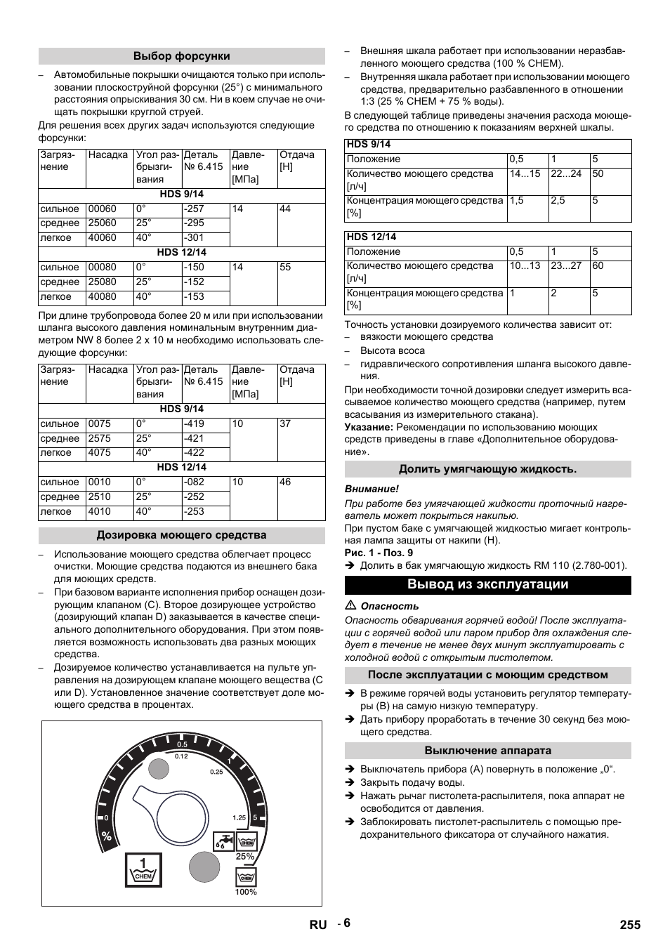 Вывод из эксплуатации | Karcher HDS 9-14-4 ST Eco User Manual | Page 255 / 444