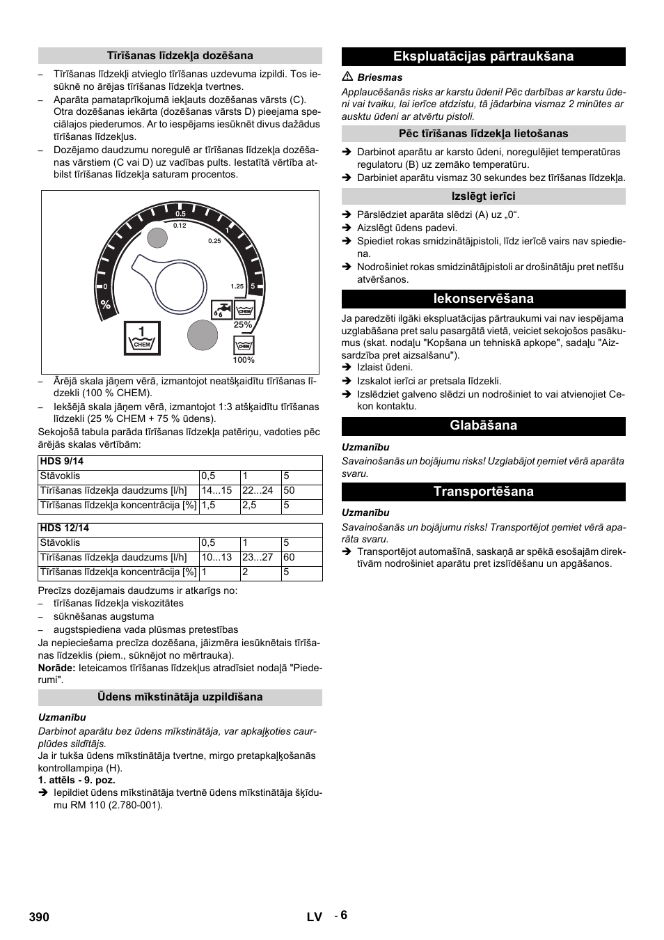 Ekspluatācijas pārtraukšana, Iekonservēšana glabāšana transportēšana | Karcher HDS 9-14-4 ST Eco User Manual | Page 390 / 444