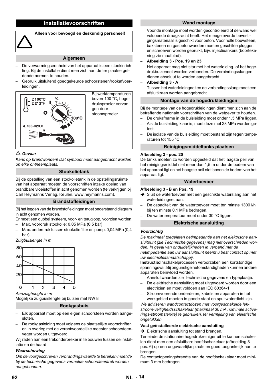 Installatievoorschriften | Karcher HDS 9-14-4 ST Eco User Manual | Page 92 / 444