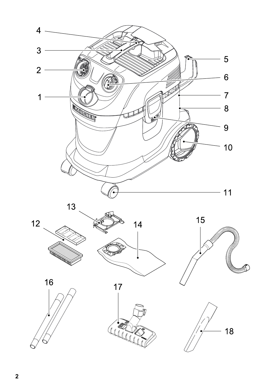 Karcher WD 7-800 eco!ogic User Manual | Page 2 / 154