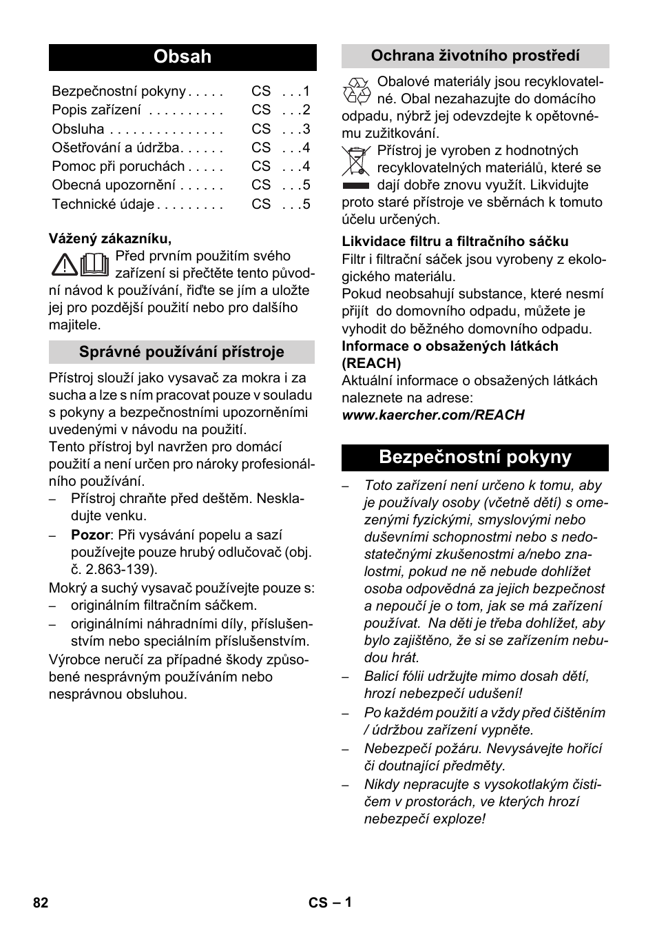 Karcher WD 7-800 eco!ogic User Manual | Page 82 / 154