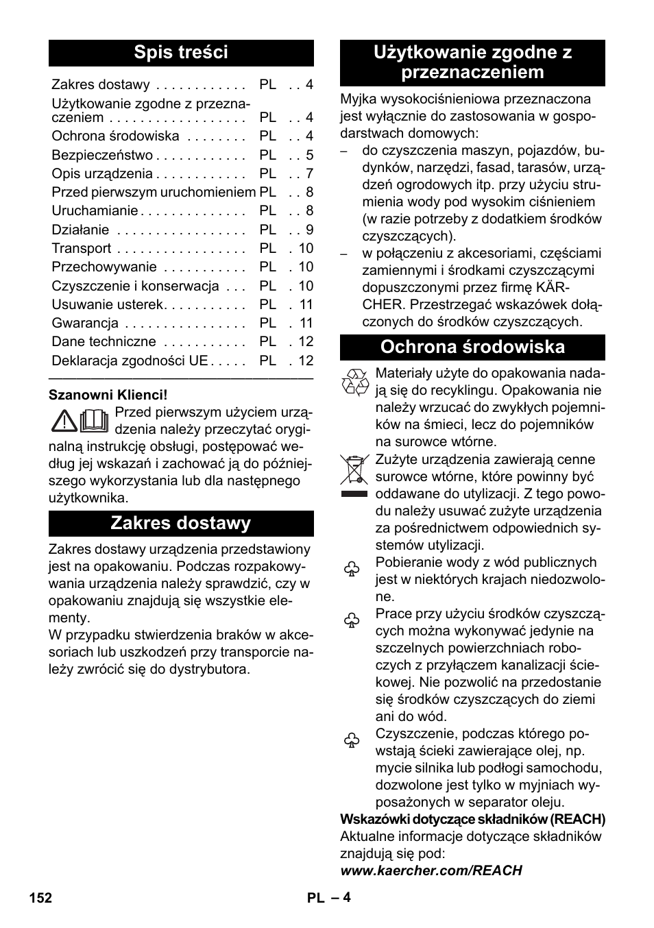 Karcher K 2 Car User Manual | Page 152 / 252