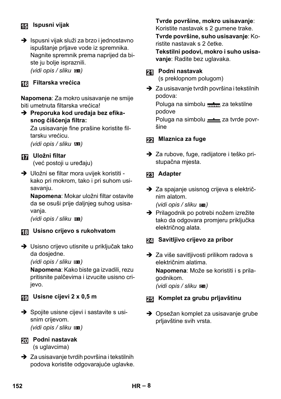 Karcher WD 5-500 M User Manual | Page 152 / 212