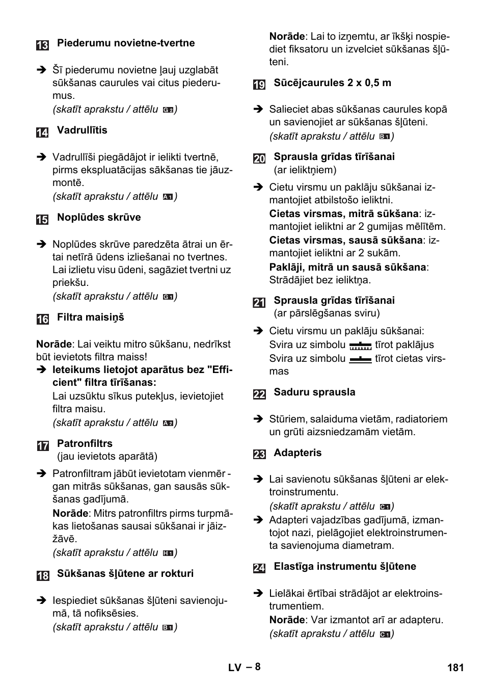 Karcher WD 5-500 M User Manual | Page 181 / 212