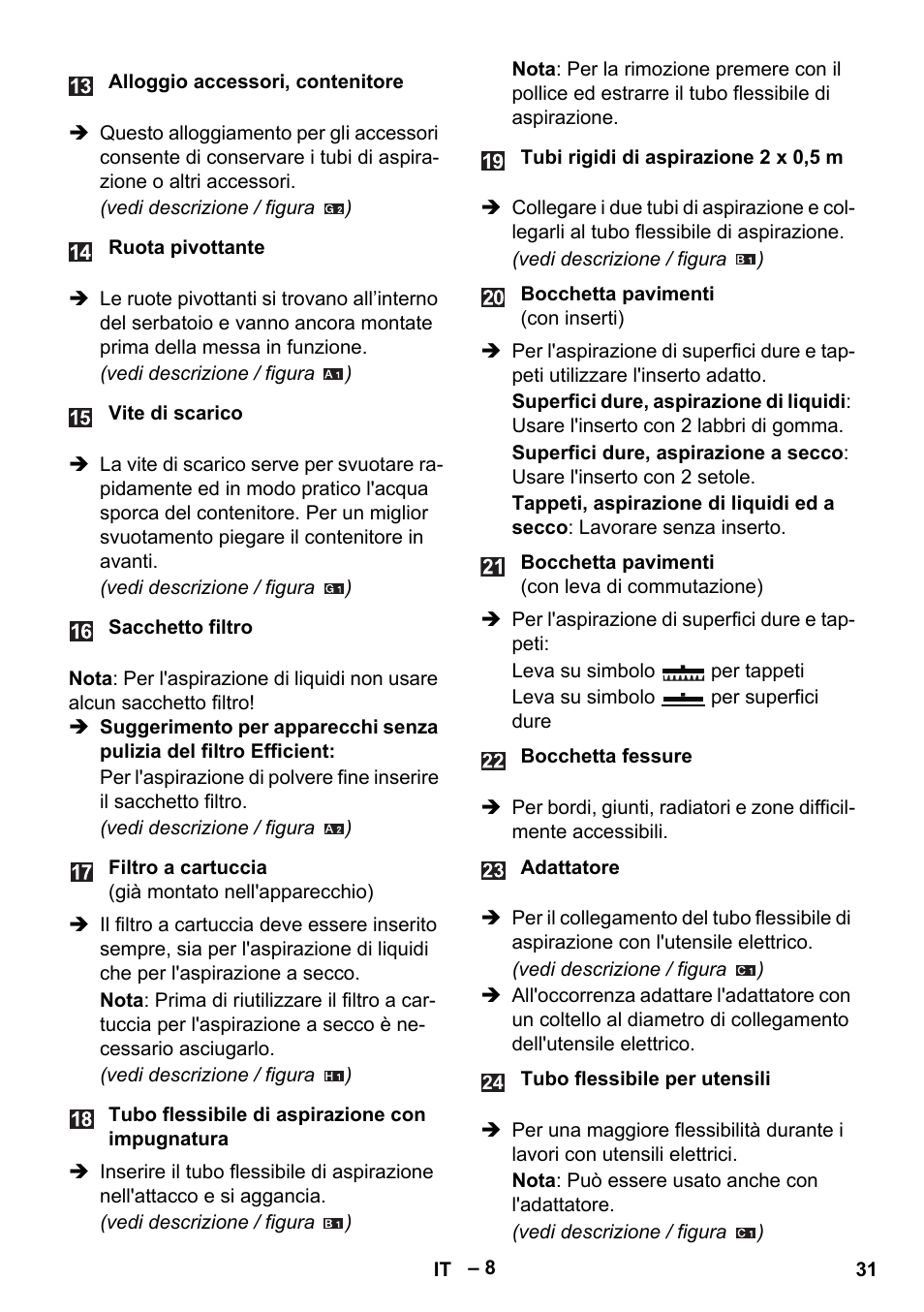 Karcher WD 5-500 M User Manual | Page 31 / 212