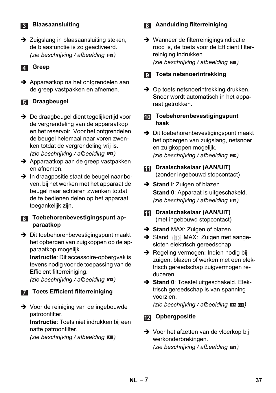 Karcher WD 5-500 M User Manual | Page 37 / 212