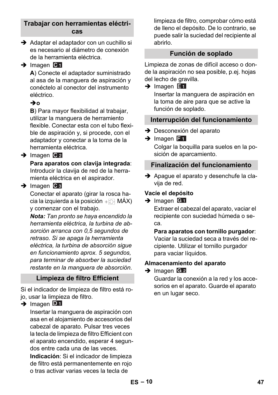 Karcher WD 5-500 M User Manual | Page 47 / 212