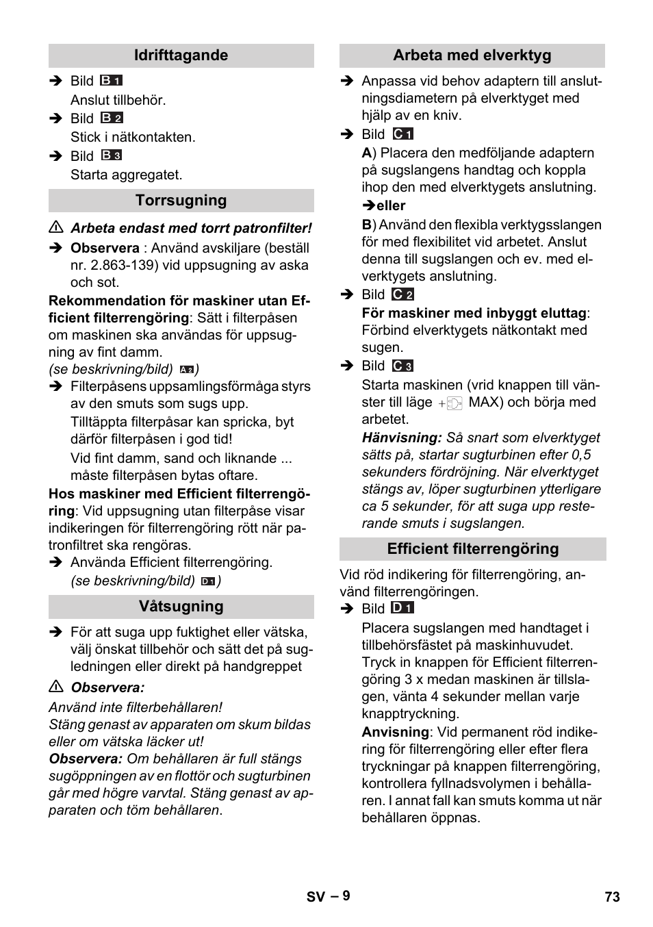 Karcher WD 5-500 M User Manual | Page 73 / 212