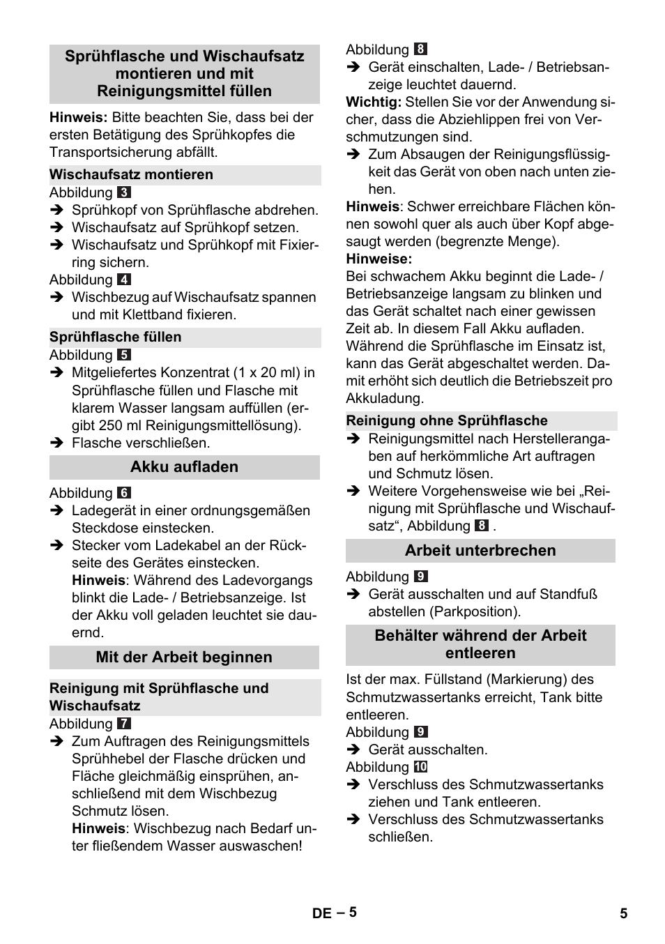 Karcher WV 75 plus User Manual | Page 5 / 144