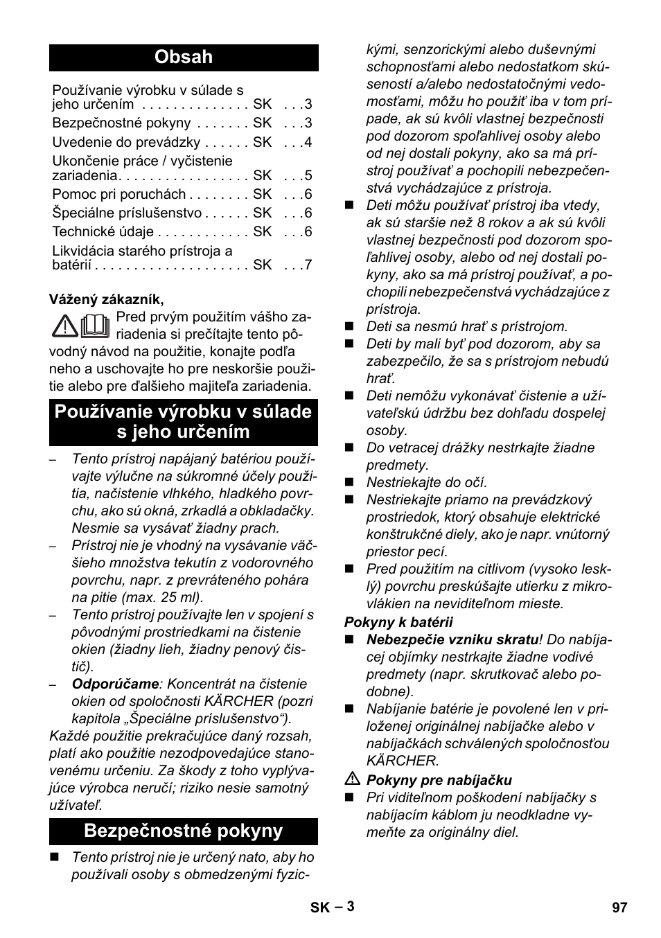 Karcher WV 75 plus User Manual | Page 97 / 144