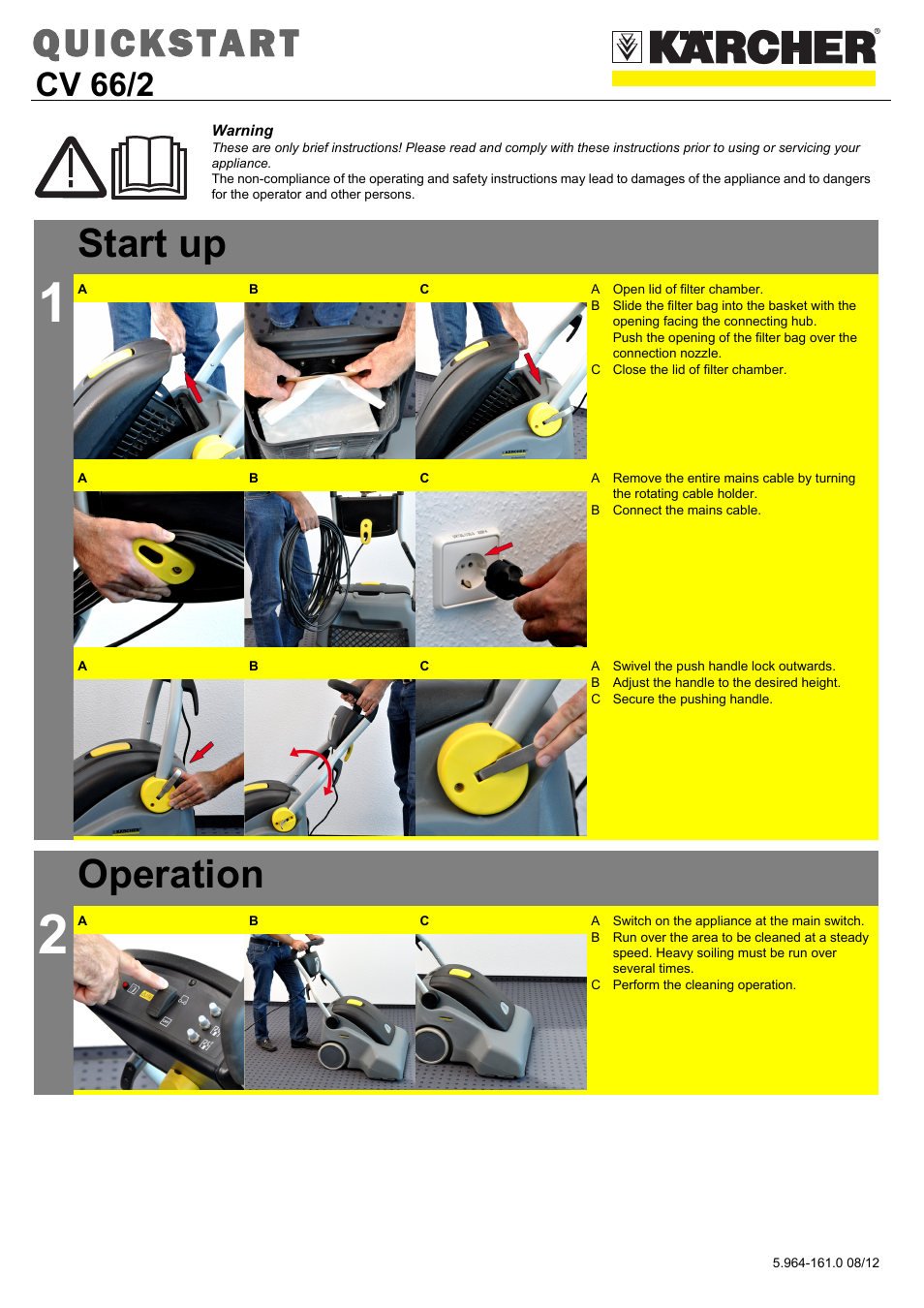 Karcher CV 66-2 User Manual | 2 pages