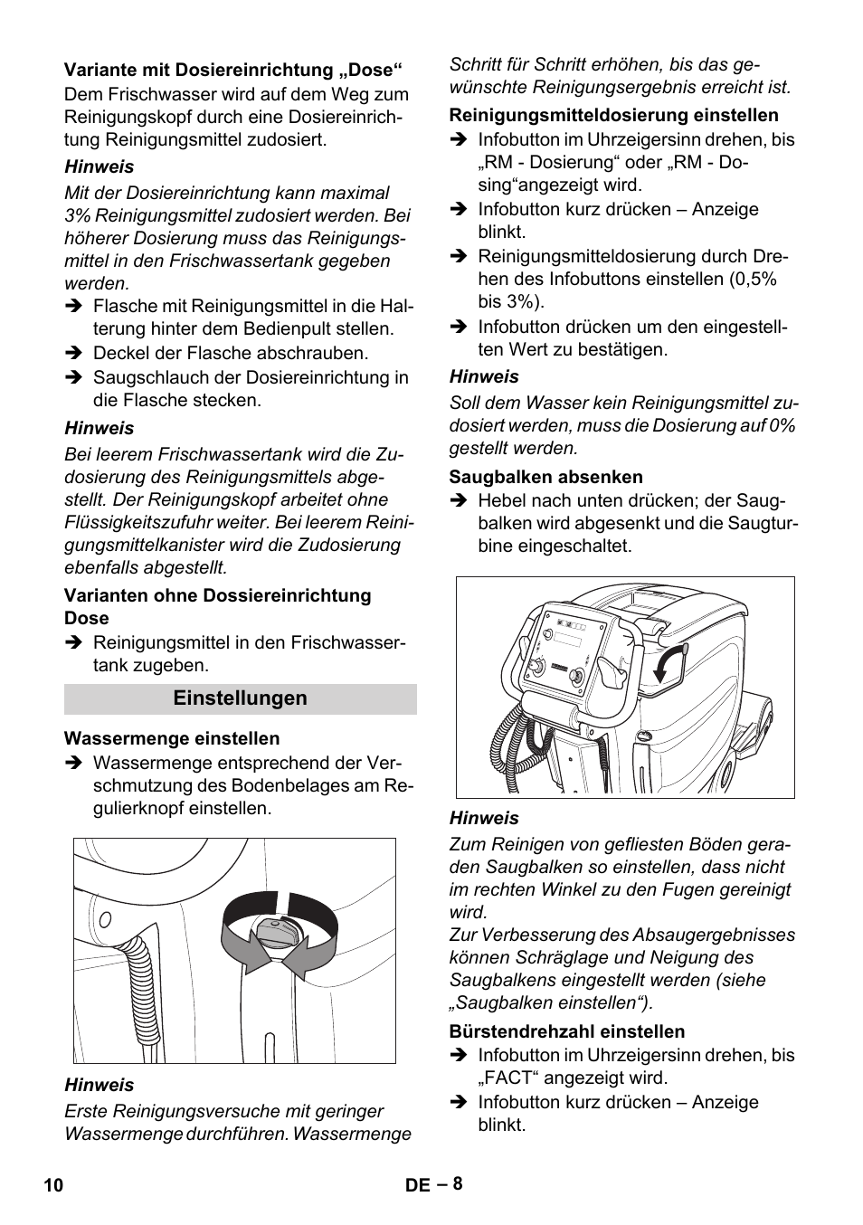 Karcher B 60 W Bp Pack User Manual | Page 10 / 550