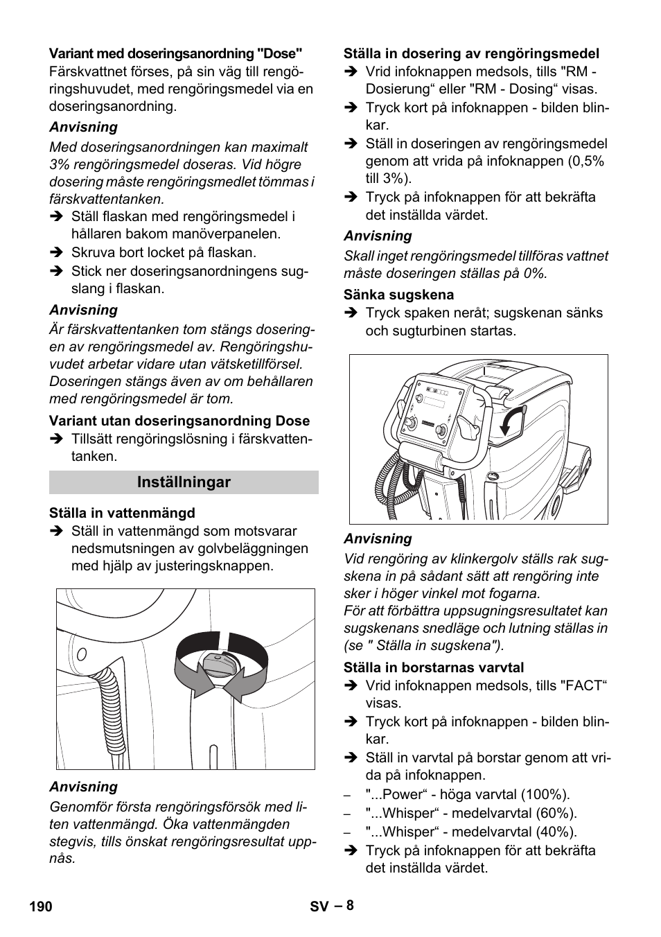 Karcher B 60 W Bp Pack User Manual | Page 190 / 550