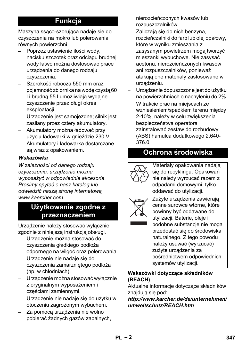 Karcher B 60 W Bp Pack User Manual | Page 347 / 550