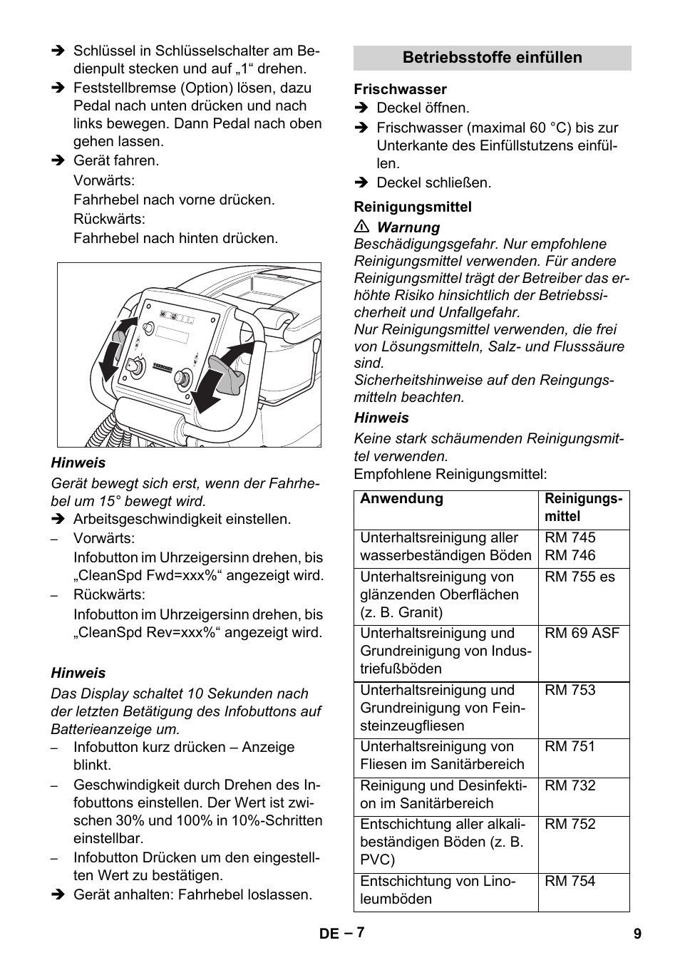 Karcher B 60 W Bp Pack User Manual | Page 9 / 550