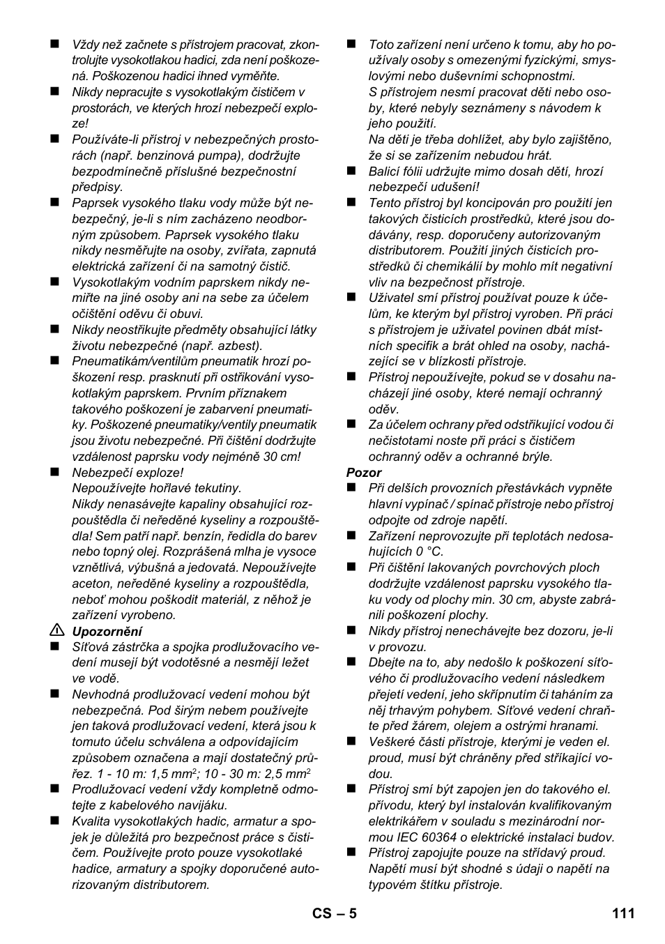 Karcher K 2 Car User Manual | Page 111 / 196