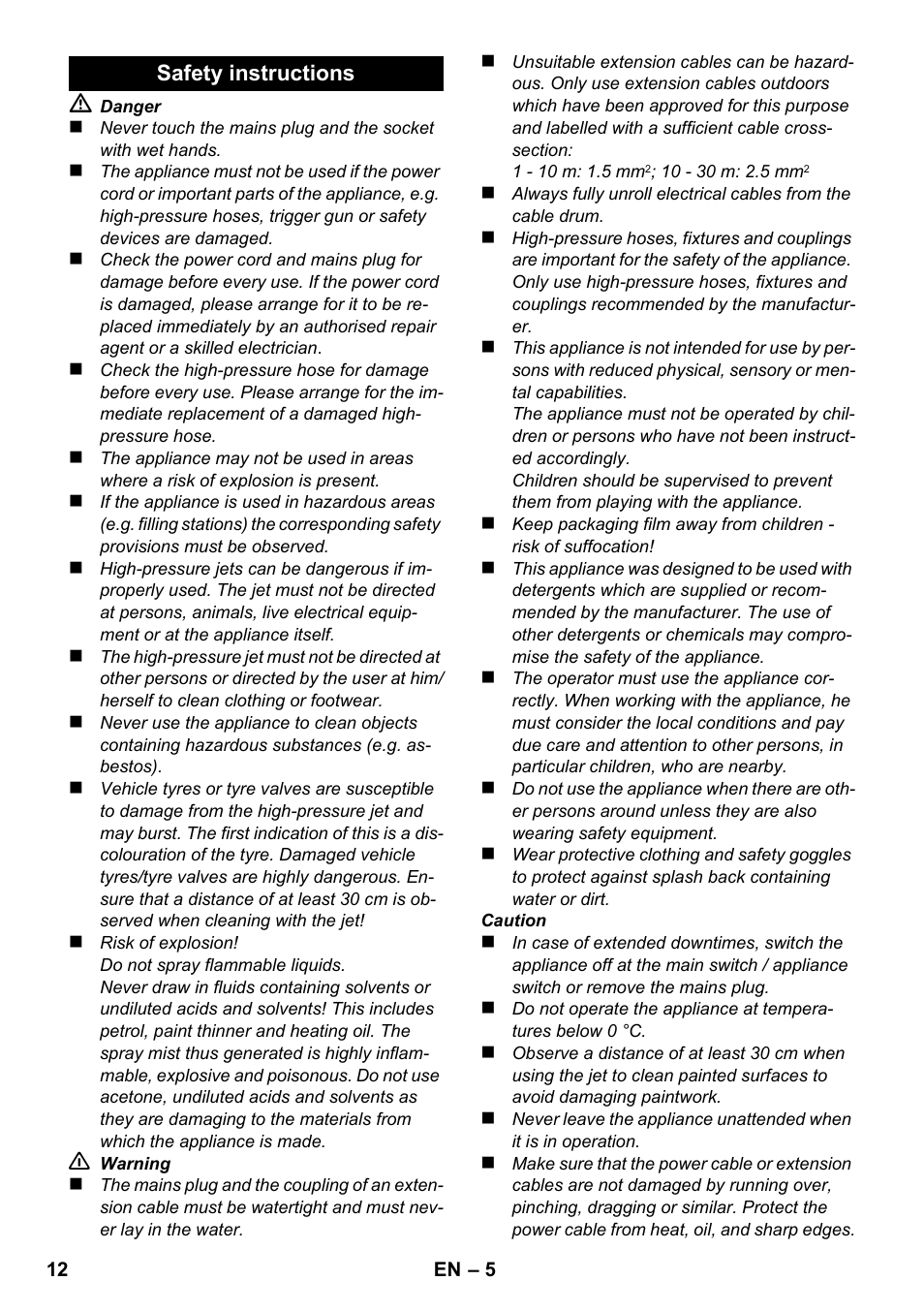 Karcher K 2 Car User Manual | Page 12 / 196