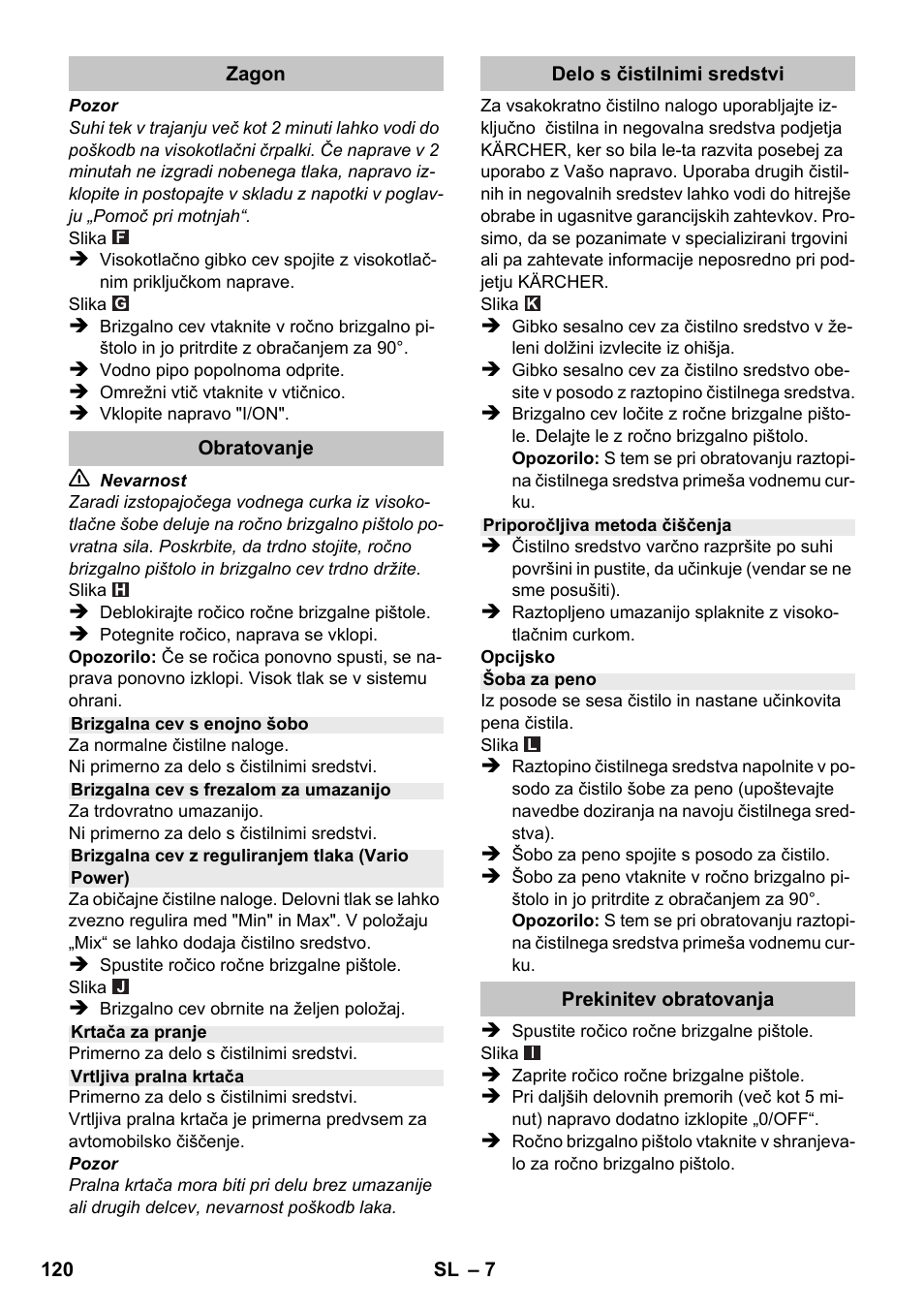 Karcher K 2 Car User Manual | Page 120 / 196