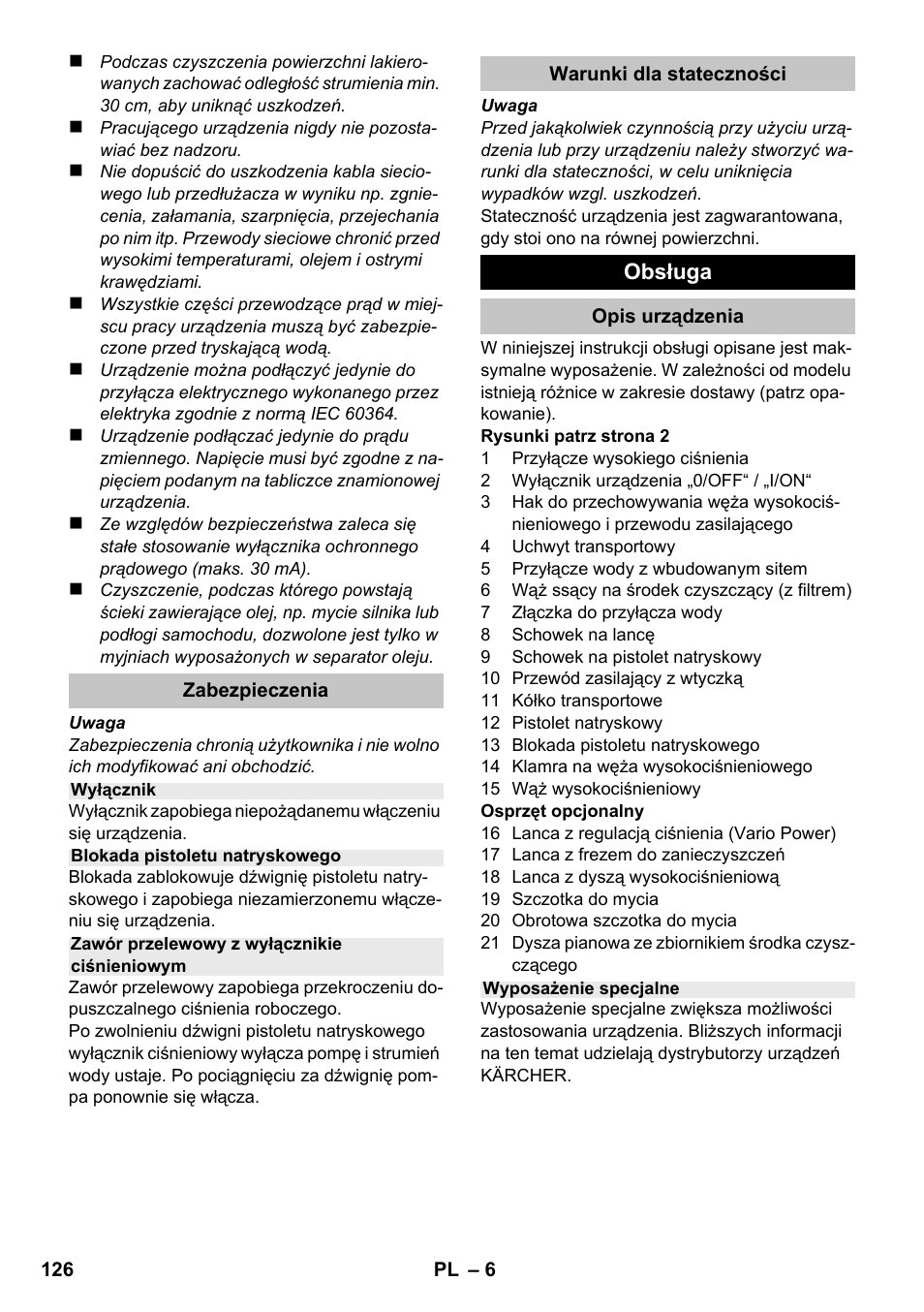 Karcher K 2 Car User Manual | Page 126 / 196