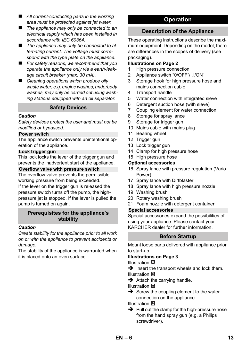 Karcher K 2 Car User Manual | Page 13 / 196