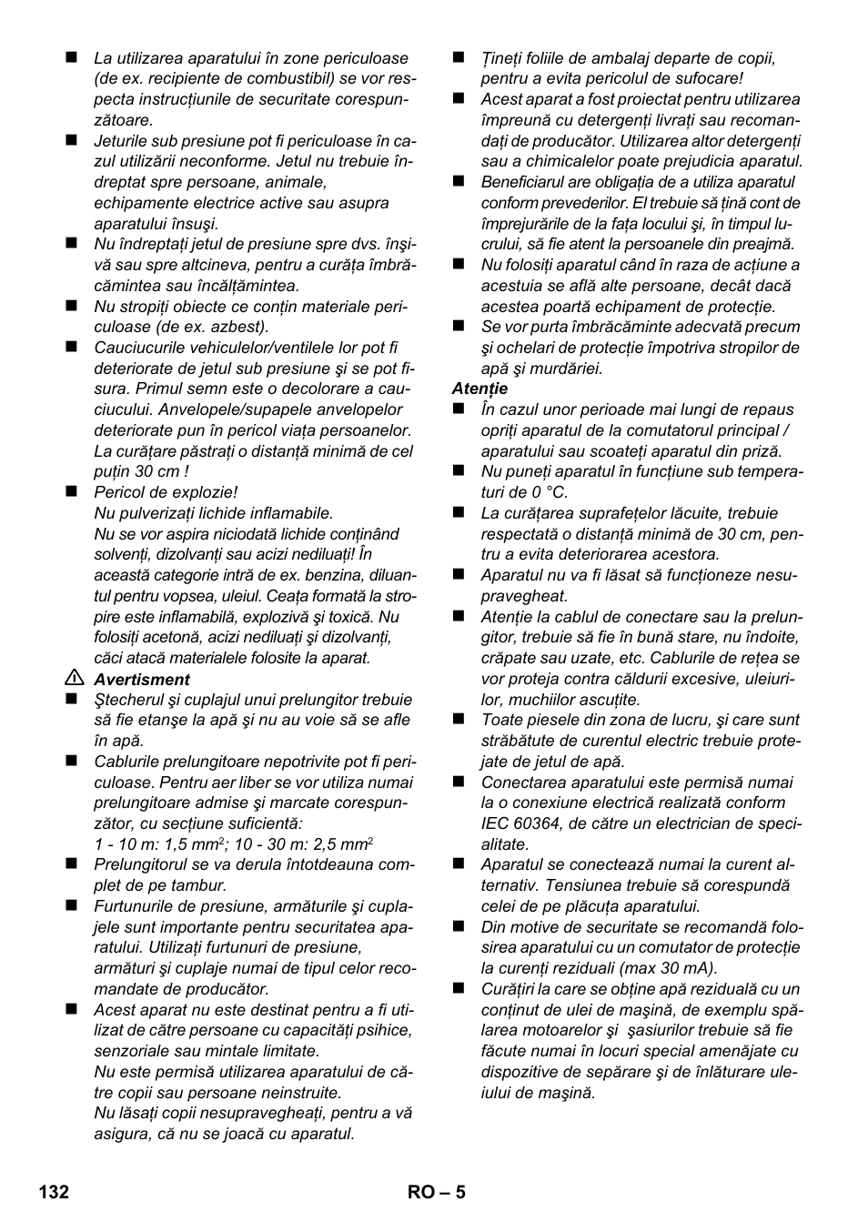 Karcher K 2 Car User Manual | Page 132 / 196