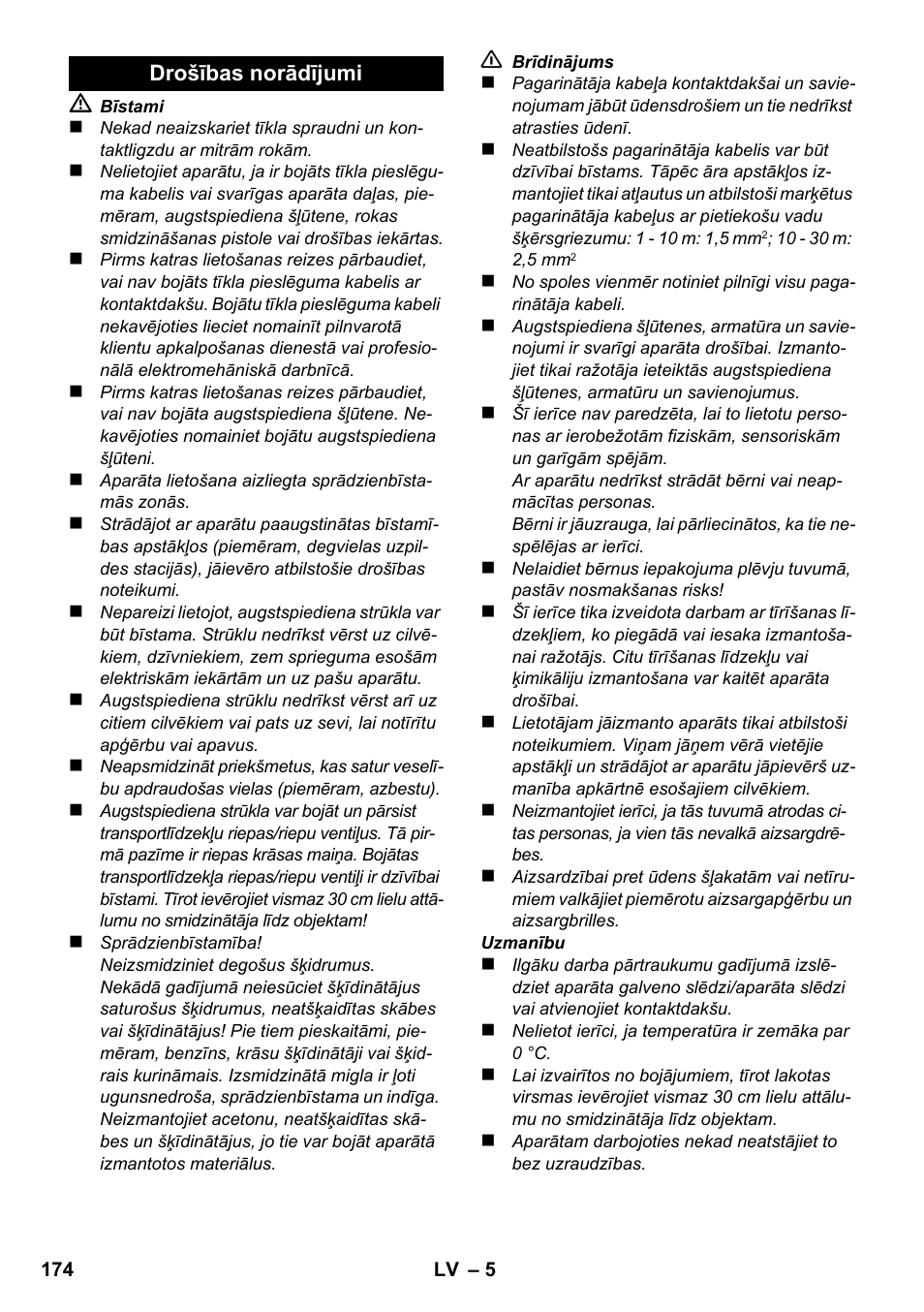 Karcher K 2 Car User Manual | Page 174 / 196