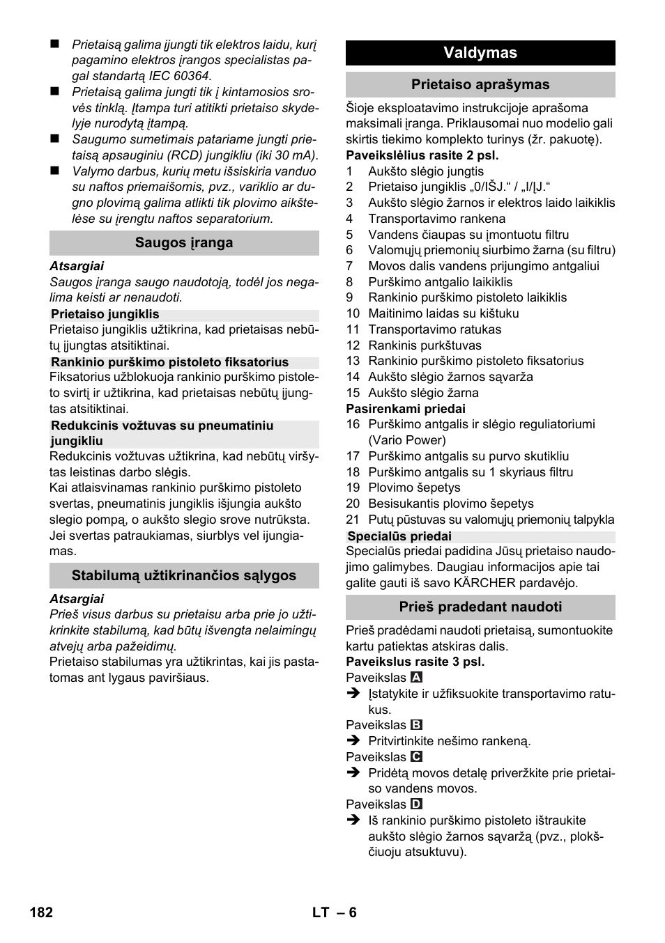 Karcher K 2 Car User Manual | Page 182 / 196