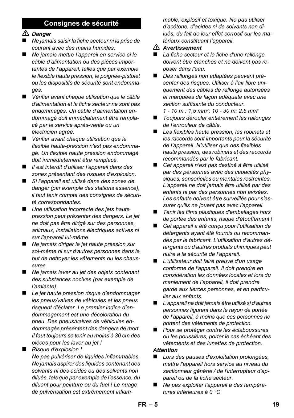 Karcher K 2 Car User Manual | Page 19 / 196