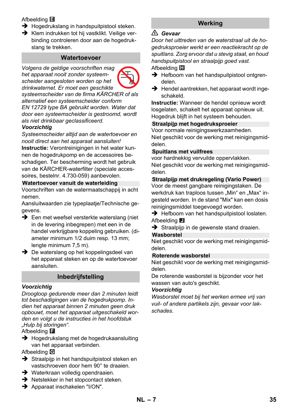 Karcher K 2 Car User Manual | Page 35 / 196